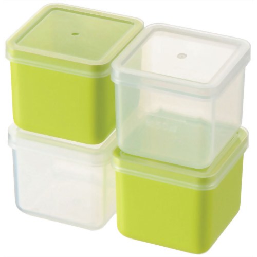 プチキューブストッカー4PCS グリーン 【和平フレイズ】