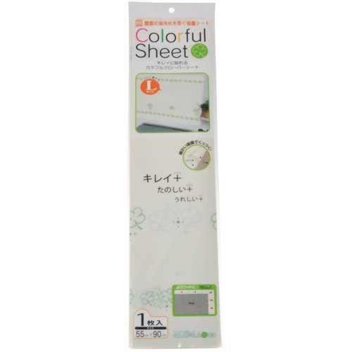 カラフルクローバーシート ナチュラルグリーン Lサイズ 1枚入 【日本製箔】