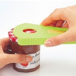 らくらくオープナー (グリーン)【無段階調整でいろいろな蓋をオープン】 【力の弱いお子様や高齢者の方にも。】
