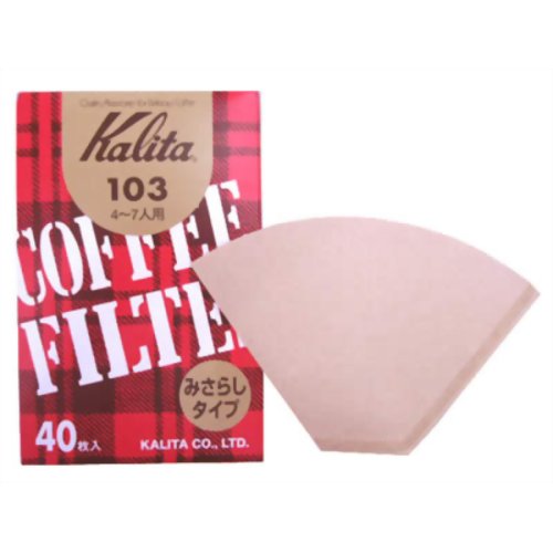 カリタ みさらしタイプ103濾紙(40枚入) 4-7人用 10パックセット 【カリタ】