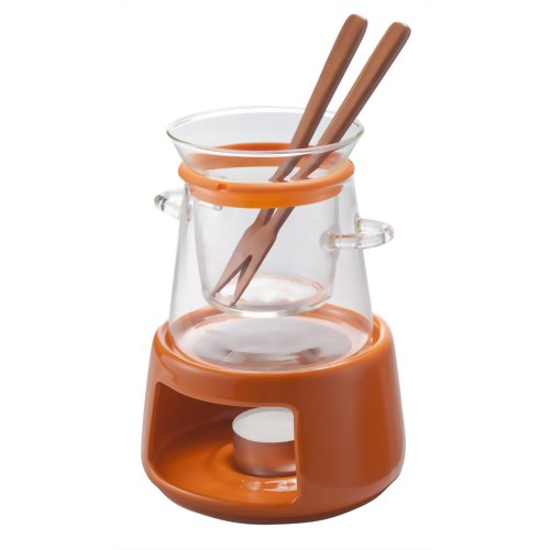 ハリオ スリーウェイ・フォンデュポット オレンジ FOPN-2OR 【ハリオグラス】