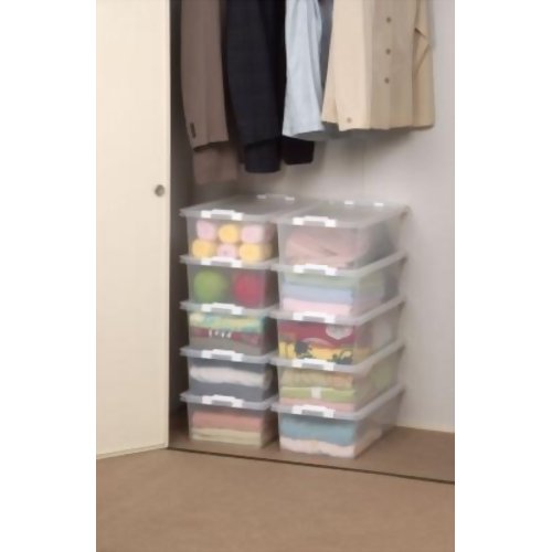 和泉化成 クローゼットコンテナ10個組 3940 クリア 【和泉化成】