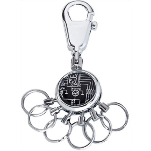 TROIKA キーリング シャルトプラン(クロム) ナスカンフック付6連タイプ #KYR01-A028 【トロイカ】