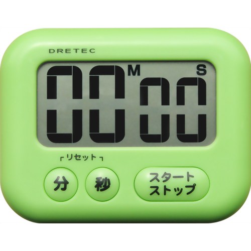 ドリテック 大画面タイマー シャボン グリーン T-193GN 【ドリテック】