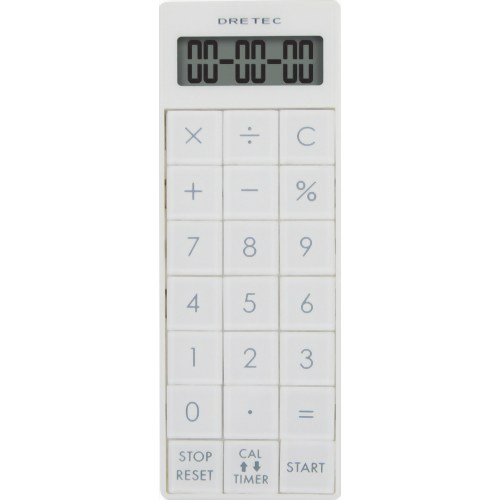 ドリテック 電卓付長時間タイマー ホワイト CL-116WT 【ドリテック】