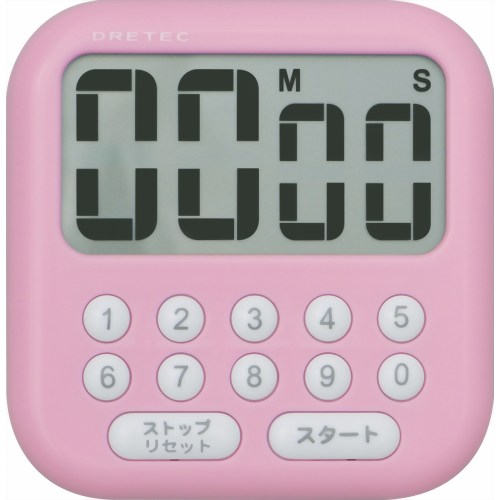 ドリテック 大画面タイマー シャボン10 ピンク T-194PK 【ドリテック】