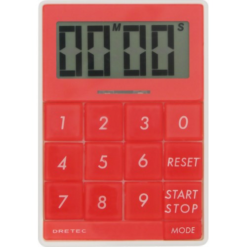 ドリテック デジタルタイマー キュービック レッド T-192RD 【ドリテック】