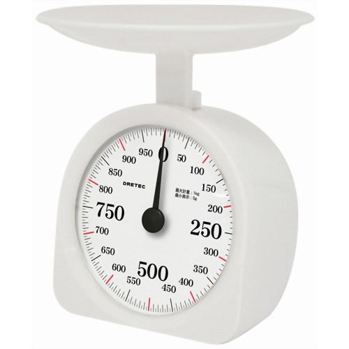 ドリテック 料理はかり マルシェ 1kg ホワイト KS-183WT 【ドリテック】