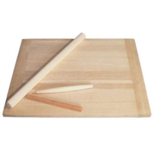 木曽工芸 クッキングボードセット(シュウマイ・ギョウザ用めん棒付き) 【木曽工芸】