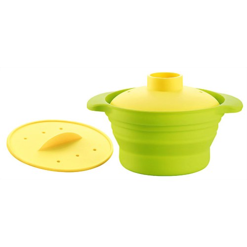 和平フレイズ らくCHIN!シリコーン ふきこぼれにくい和風シリコーン鍋 ライトグリーン RR-5276 【和平フレイズ】