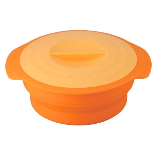 和平フレイズ らくCHIN!シリコーン シリコーンポット L オレンジ RR-5351 【和平フレイズ】