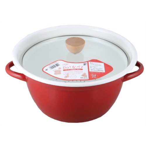 ニューDo!なべ ホーロー多機能鍋 24cm レッド DR-4771 【和平フレイズ】