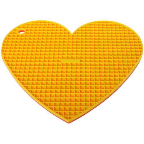 ハートグリッド鍋敷き(OR/Y) SIG-42 【川嶋工業】