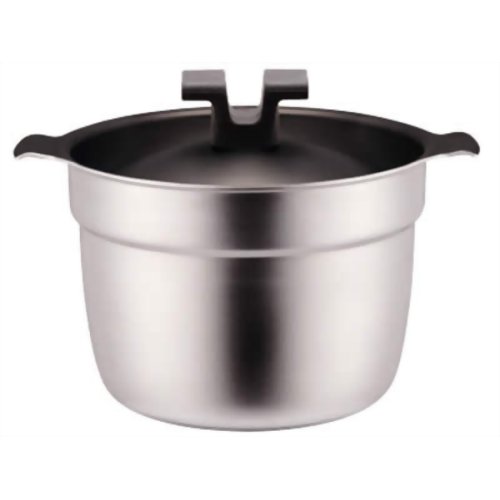 ライスポット 炊飯鍋 F-タイプ 【全面ステンレス・アルミ芯3層鋼・フッ素樹脂加工】 2合 RP-2F 【宮崎製作所】