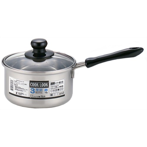 ヨシカワ クック・ルック 片手鍋 16cm SH9081 【ヨシカワ】