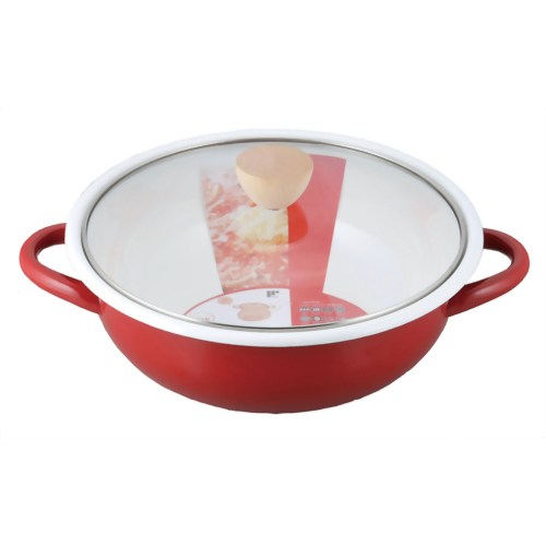 ニューDo!なべ 土鍋風ホーロー鍋 23cm レッド DR-4773 【和平フレイズ】