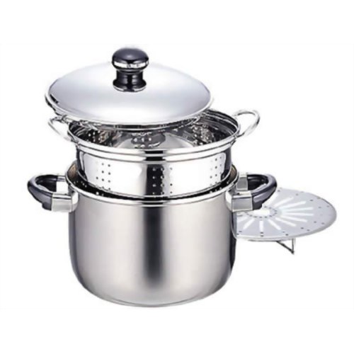 オブジェ シチューポット 22cm&穴明き内鍋&スチームプレート OJ-7-4 【宮崎製作所】