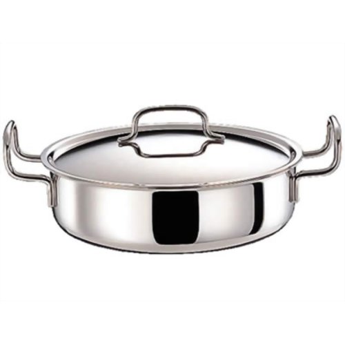 ジオ 浅型両手鍋 22cm GEO-22S 【宮崎製作所】