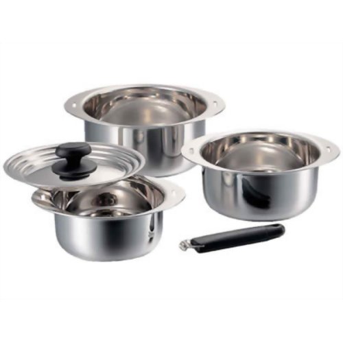 十得鍋 ソースポット16・18・20cm 兼用蓋 片手ハンドルセット JN-3ST 【宮崎製作所】