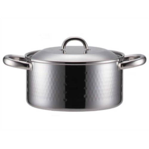 ヨシカワ 本職の逸品 槌目入り両手鍋 20cm YH8503 【ヨシカワ】