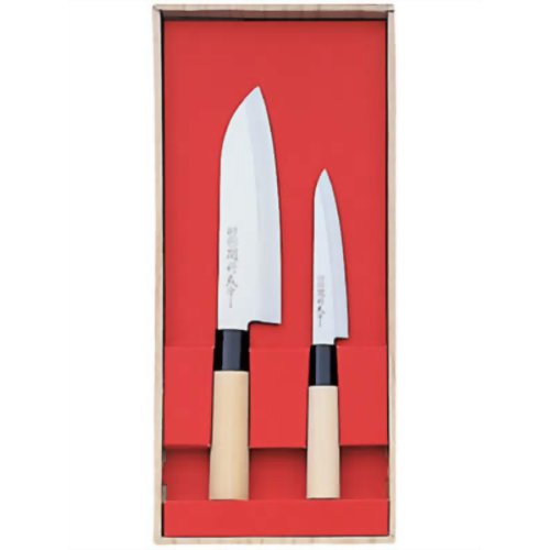 関鍔蔵(セキツバゾウ)作 三徳・ぺティ2本組セット 30040 【ヤクセル】