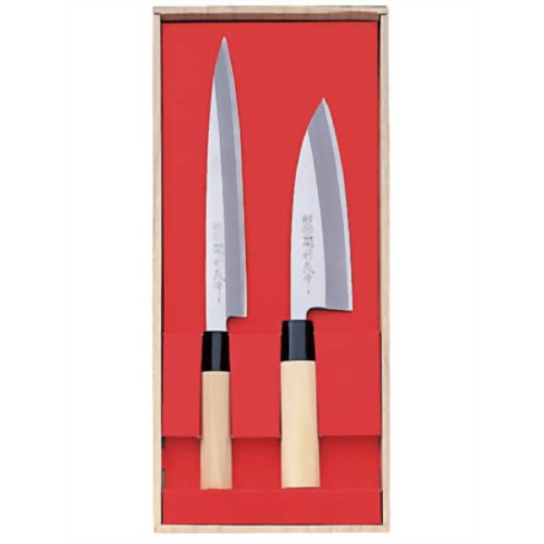 関鍔蔵(セキツバゾウ)作 刺身・出刃2本組セット 30043 【ヤクセル】