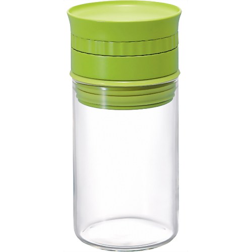 ハリオ ヌーバ・計量スパイスストッカー NSS-M-KG キウイグリーン 【ハリオグラス】