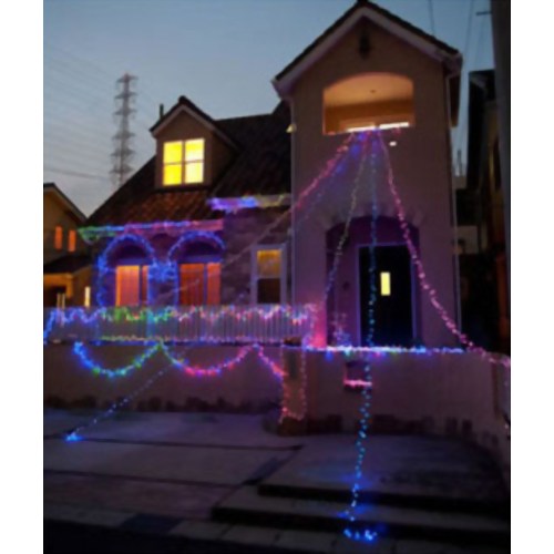 LEDソーラーイルミネーション(100球) ブルー TU-300B　【スリーアップ】