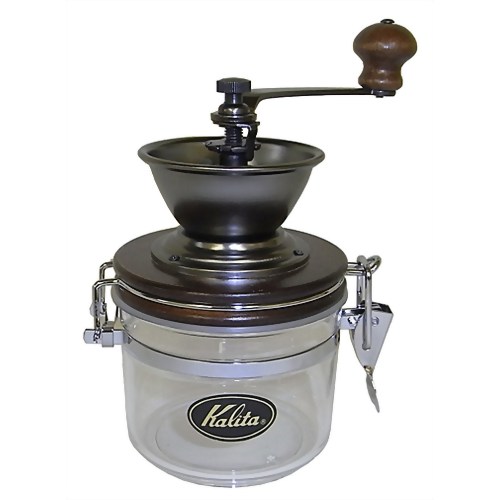 カリタ 粉受けの中身が見える クリスタルミル C-1 ブラウン　【カリタ】