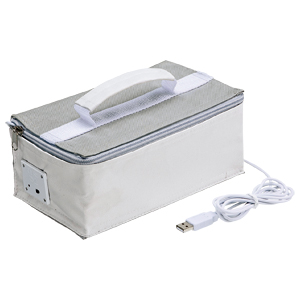 サンワサプライ USB保温弁当ポーチ 【USB-TOY53GY】 グレー