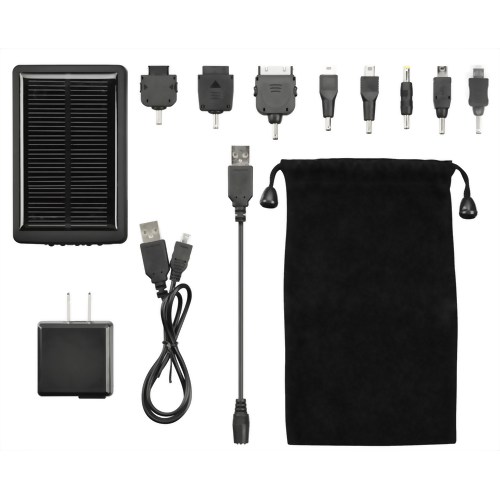 グリーンハウス ソーラー充電器 GH-SC2000-8AK ブラック 【グリーンハウス】