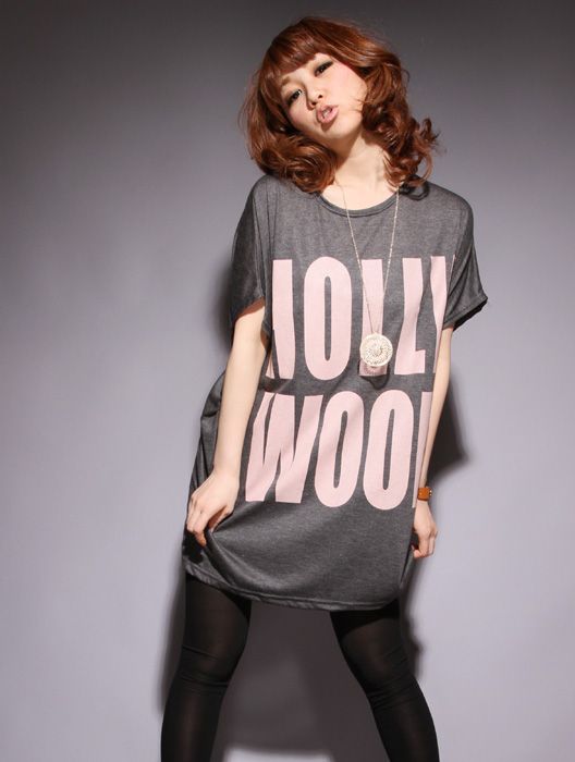 【全５色!!】【ゆる/オーバー/ルーズ】HOLLY WOODドルマンビッグTシャツ