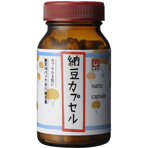 しか屋 納豆カプセル 90粒【昭和28年創業　しか屋 】納豆菌のちから！生きたまま腸に届く納豆菌
